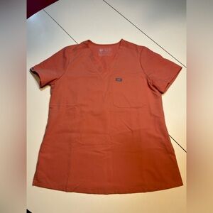 Figs creamsicle orange women’s medium technical collection healthcare scrub top